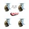 Service Caster 5 Inch High Temp Phenolic Caster Set with Roller Bearings 4 Brake 2 Swivel Lock SCC-30CS520-PHRHT-TLB-BSL-2-TLB-2 - alternate 3